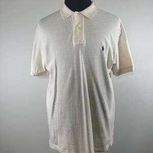 POLO Golf Ralph Lauren Shirt | Vintage Short Sleeve Classic Beige | Medium (M)
